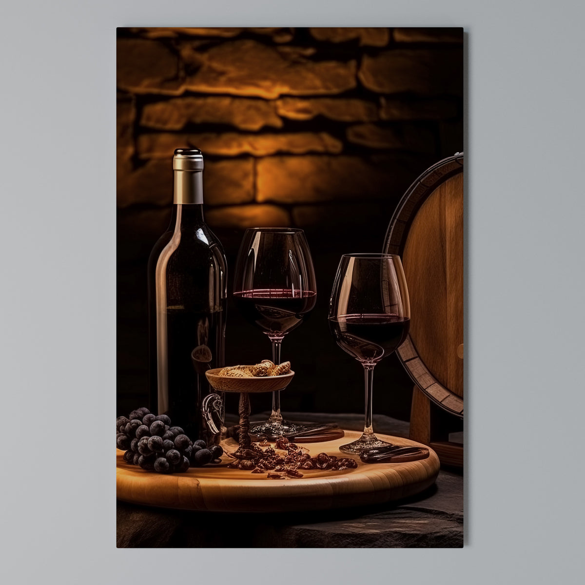 VINTAGE VIGNETTE Vertical Canvas Print