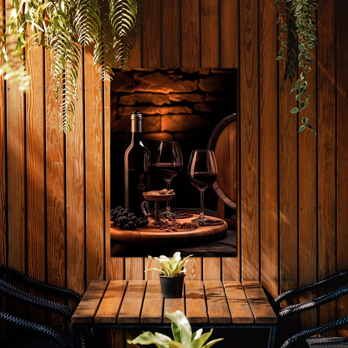 VINTAGE VIGNETTE Vertical Canvas Print
