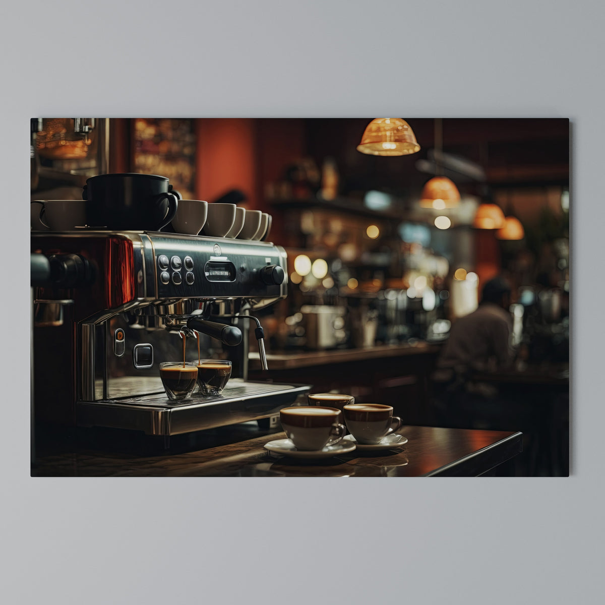 BARISTA’S DREAM MACHINE Horizontal Canvas Print