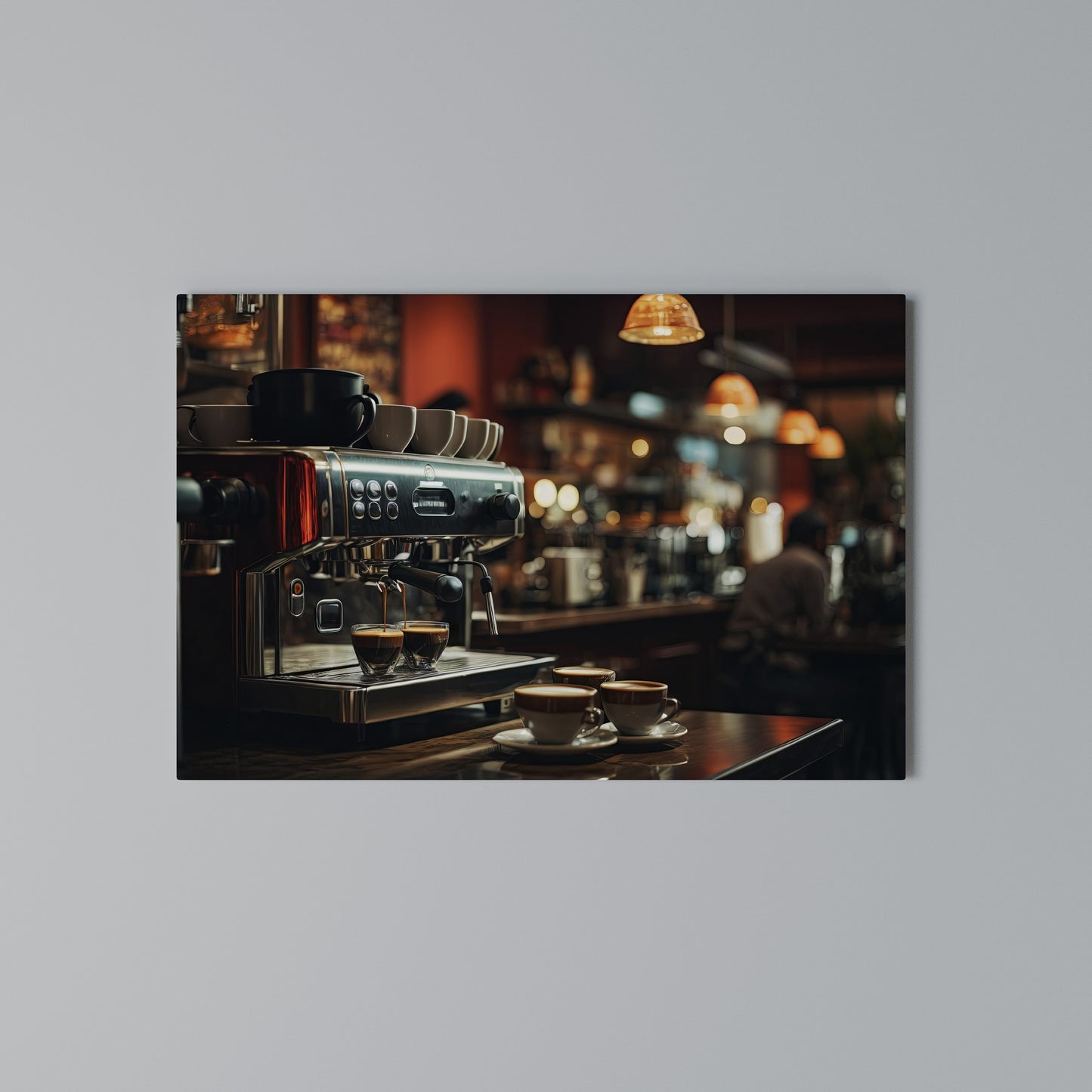 BARISTA’S DREAM MACHINE Horizontal Canvas Print