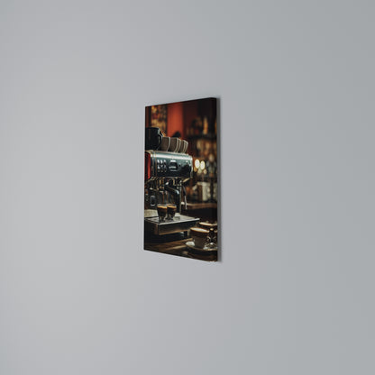BARISTA’S DREAM MACHINE Vertical Canvas Print