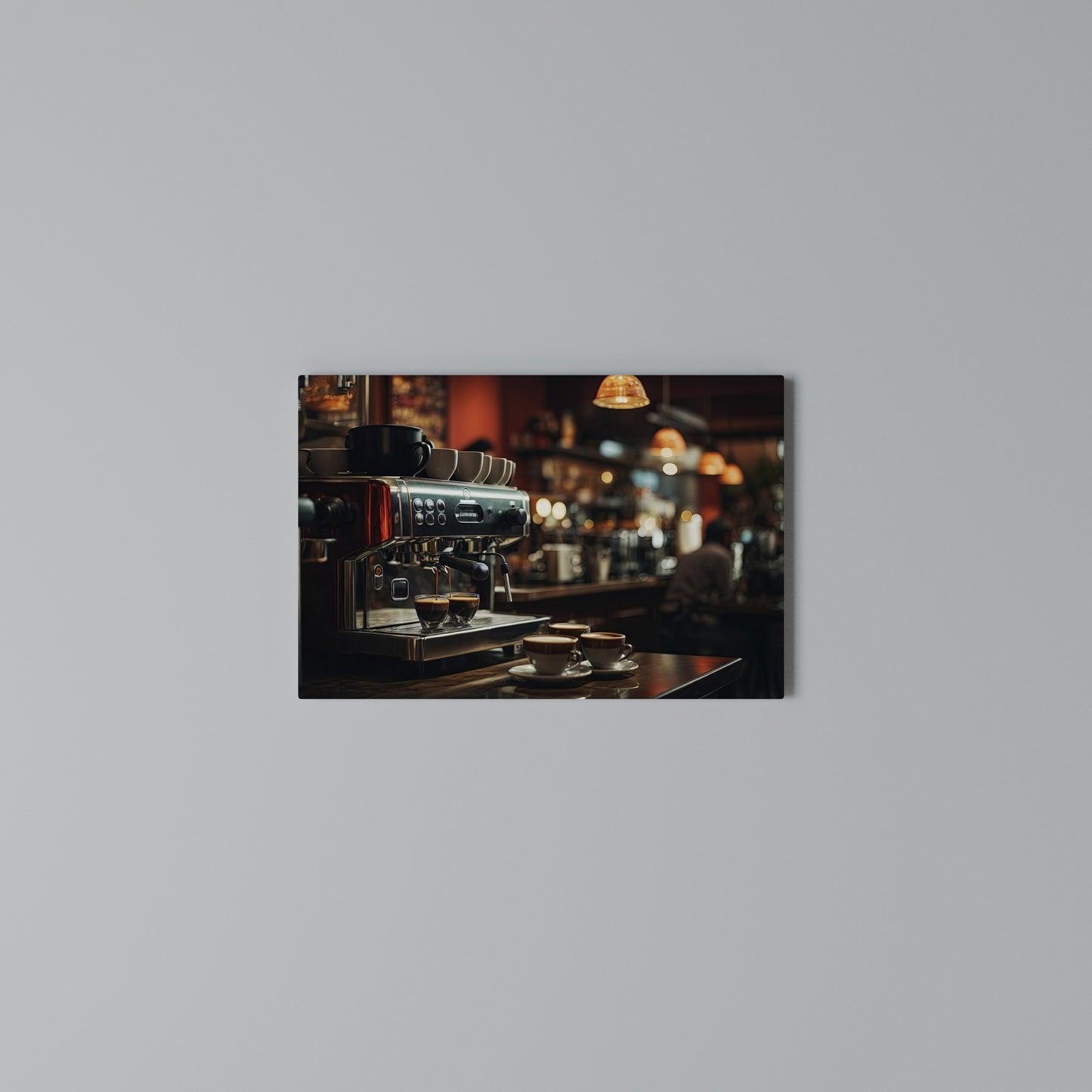 BARISTA’S DREAM MACHINE Horizontal Canvas Print