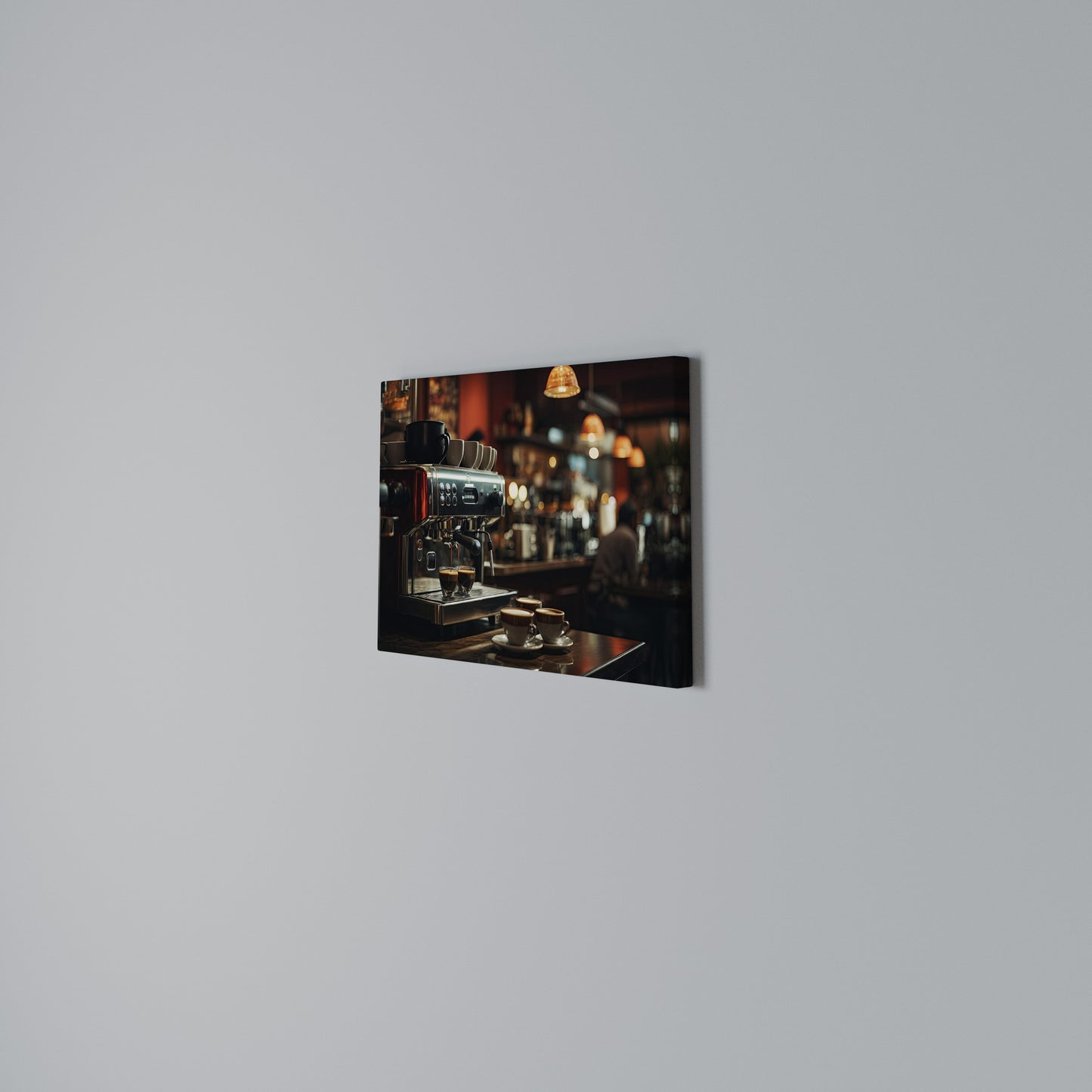 BARISTA’S DREAM MACHINE Horizontal Canvas Print