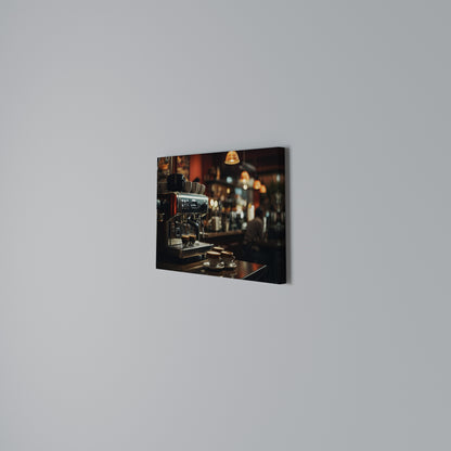 BARISTA’S DREAM MACHINE Horizontal Canvas Print