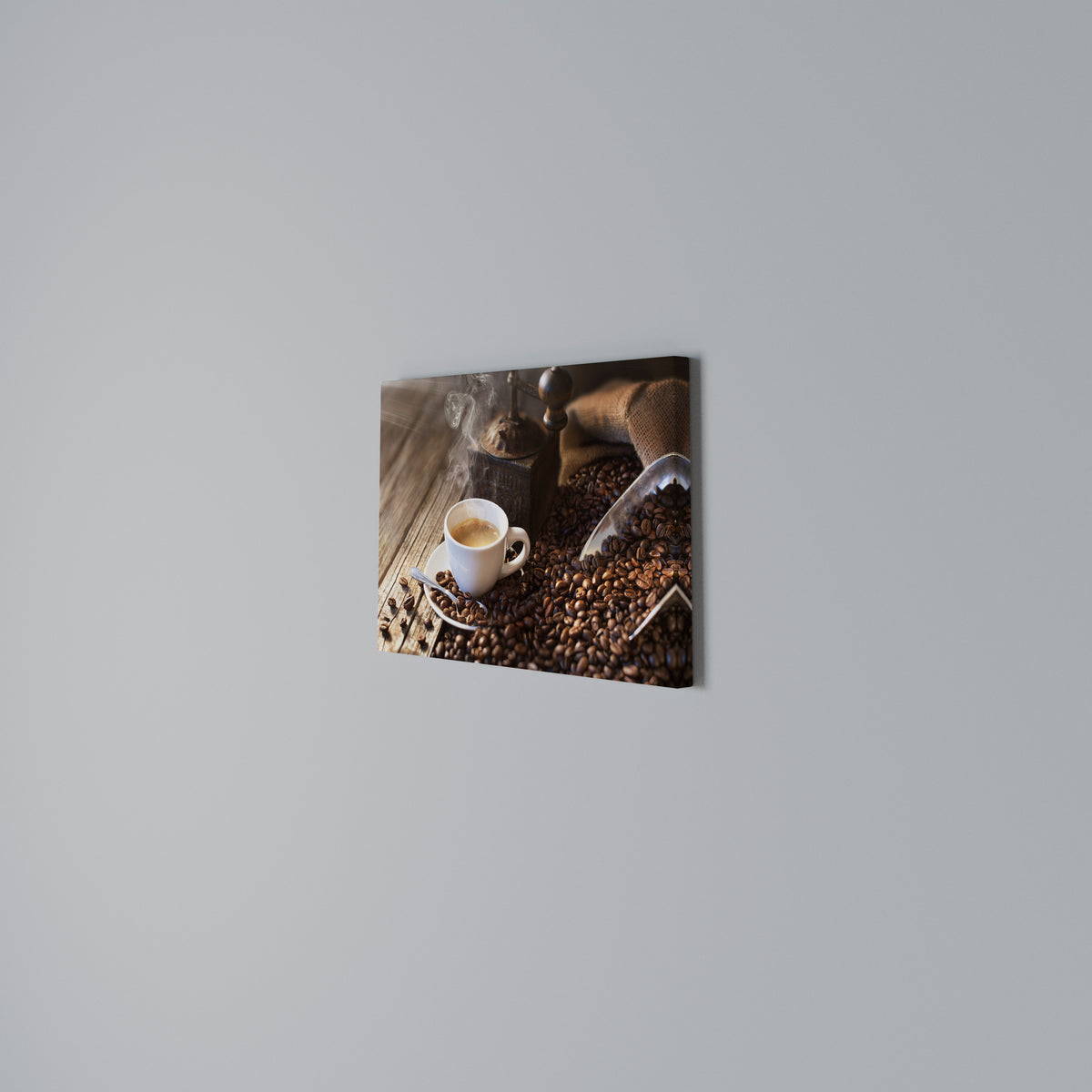STEAMING BREWED DELIGHT Horizontal Canvas Print