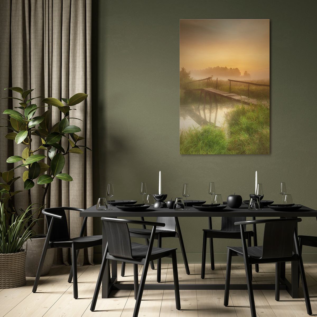 DREAMY HAZE Vertical Canvas Print