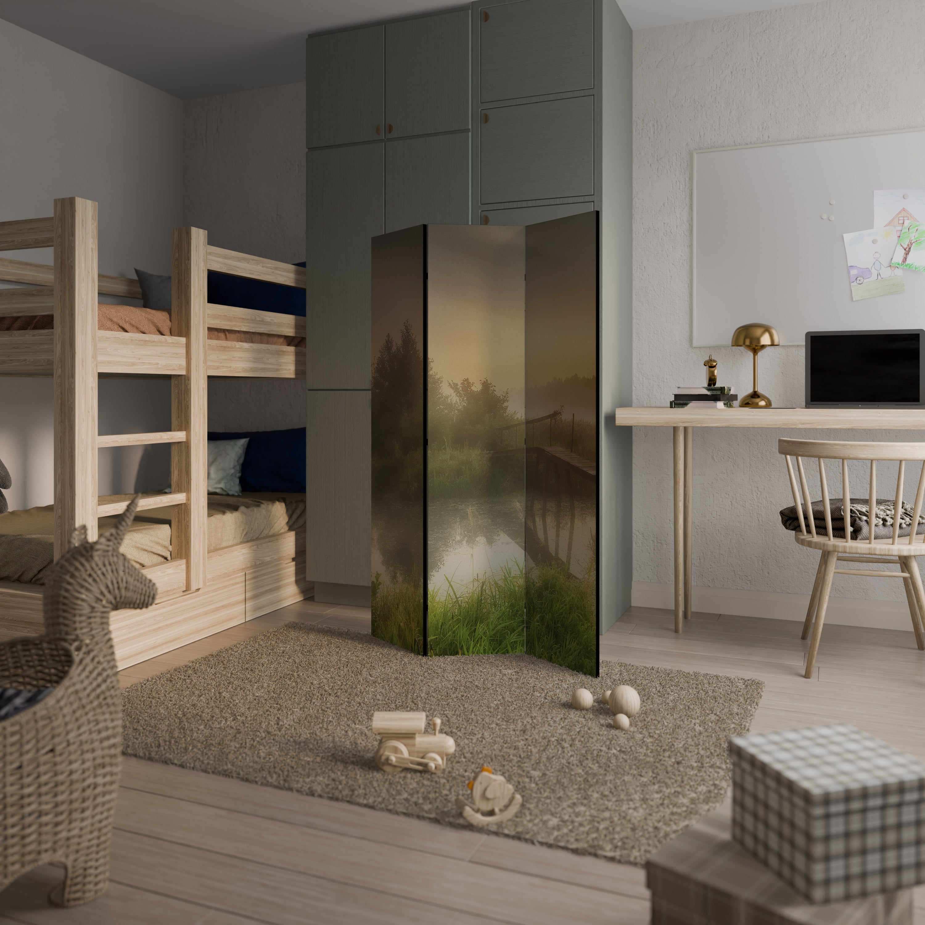 DREAMY HAZE 3dílný paraván