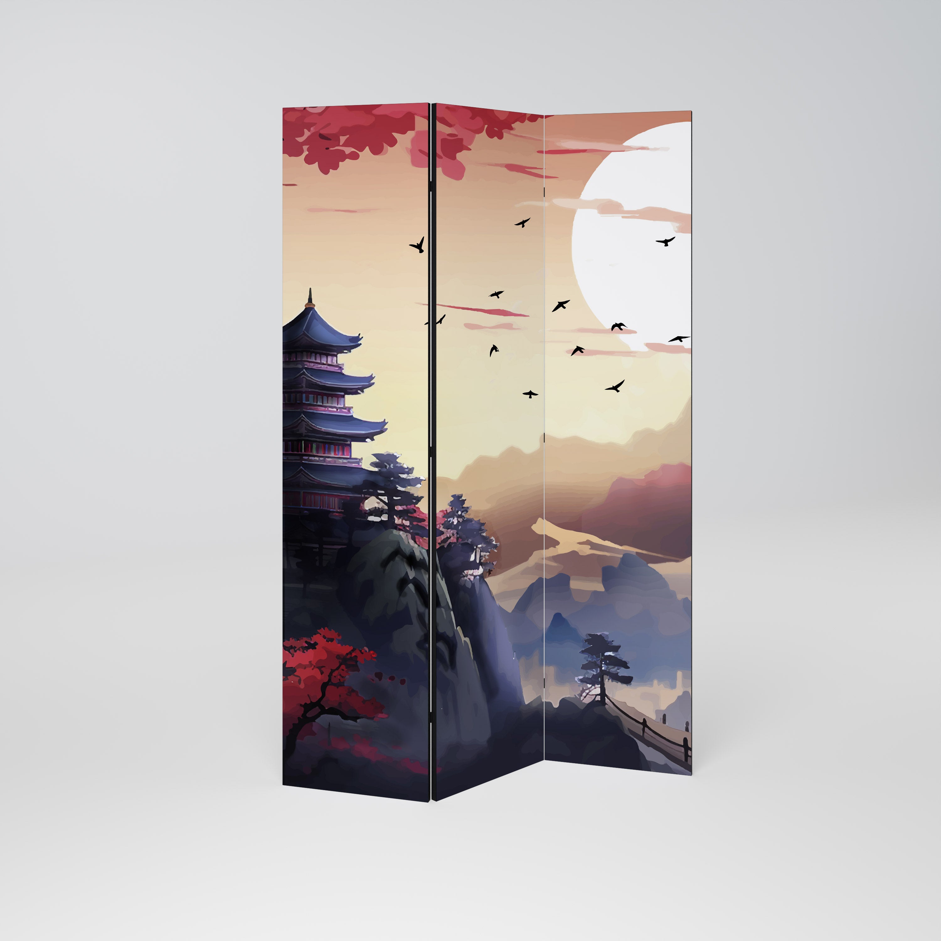 JAPANESE AURA 3-Panel Room Divider