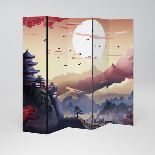 JAPANESE AURA 5dílný paraván
