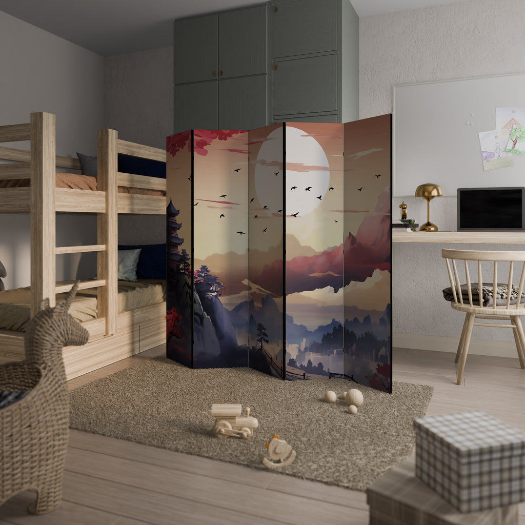 JAPANESE AURA 5-Panel Room Divider