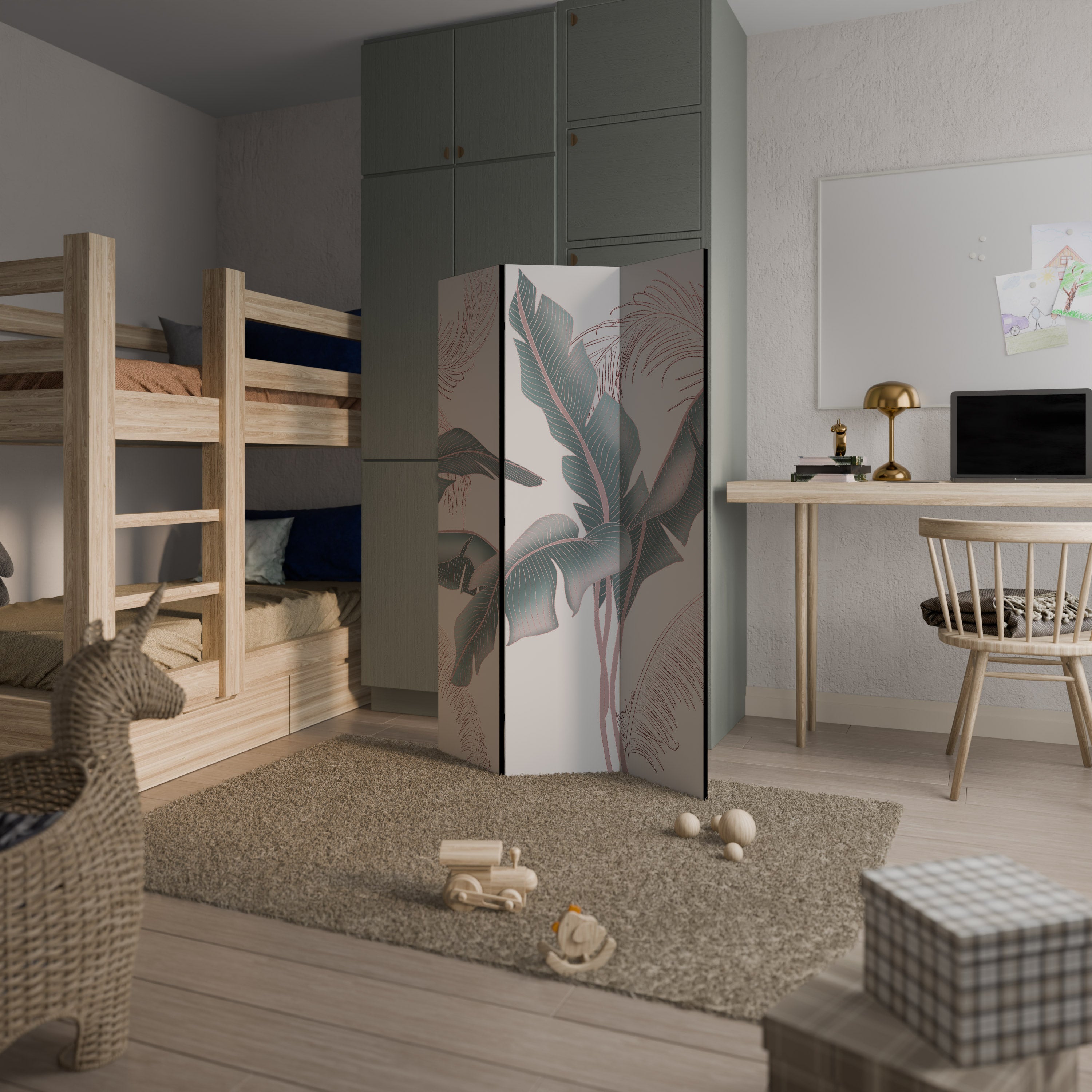 DELICATE BLISS 3dílný paraván