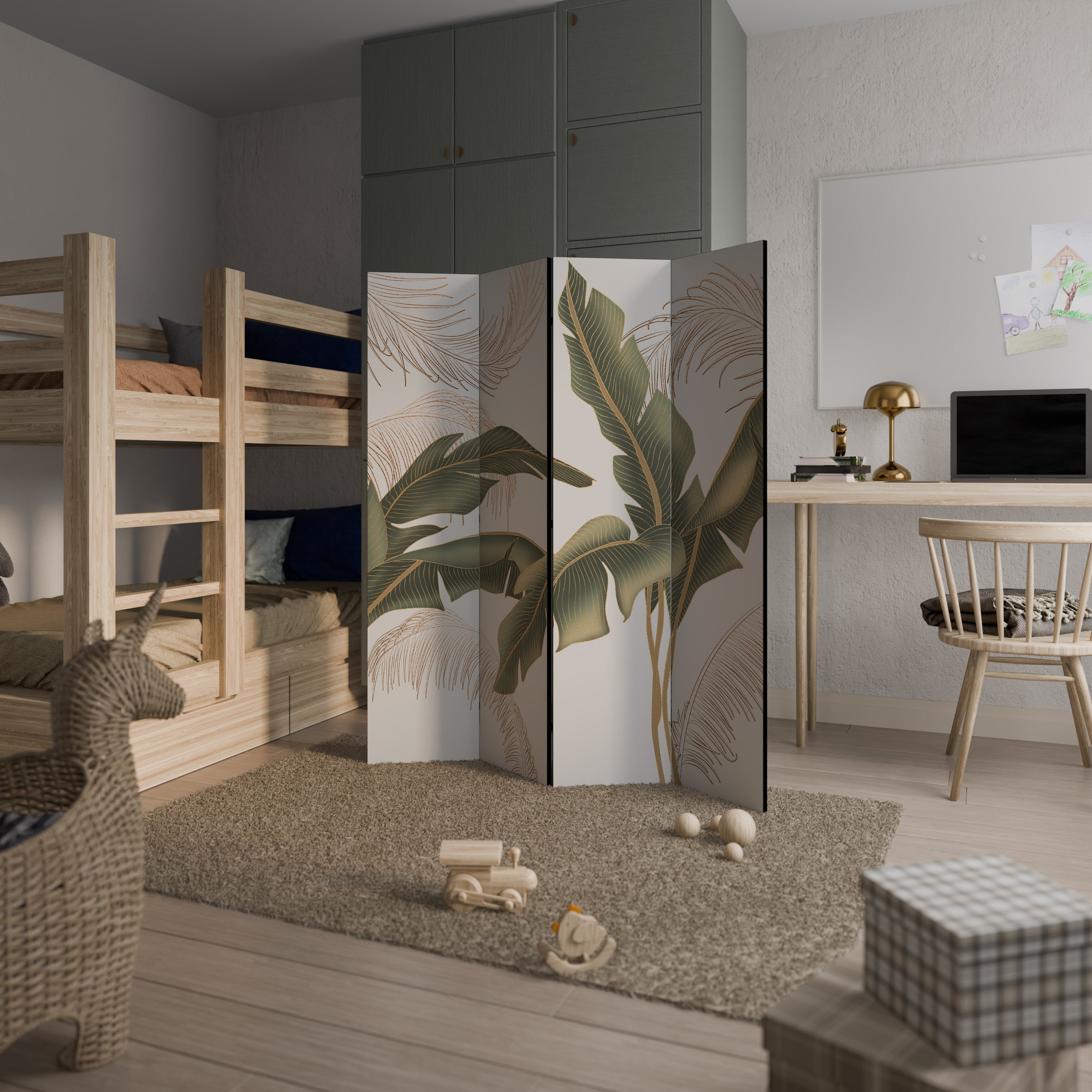 SUBTLE CHARM 4dílný paraván