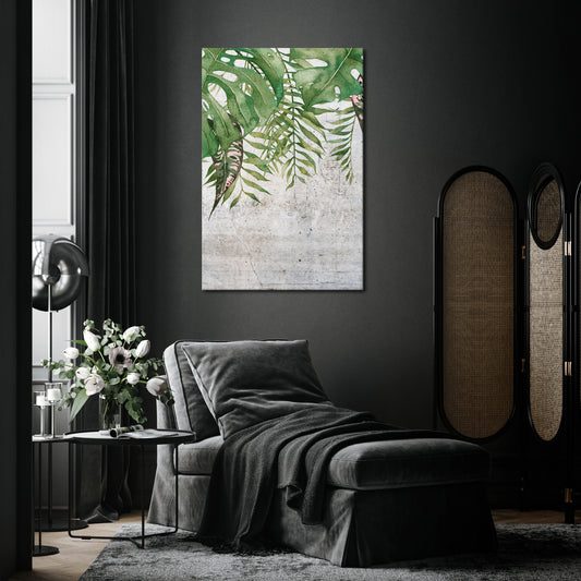 URBAN TROPICS Vertical Canvas Print