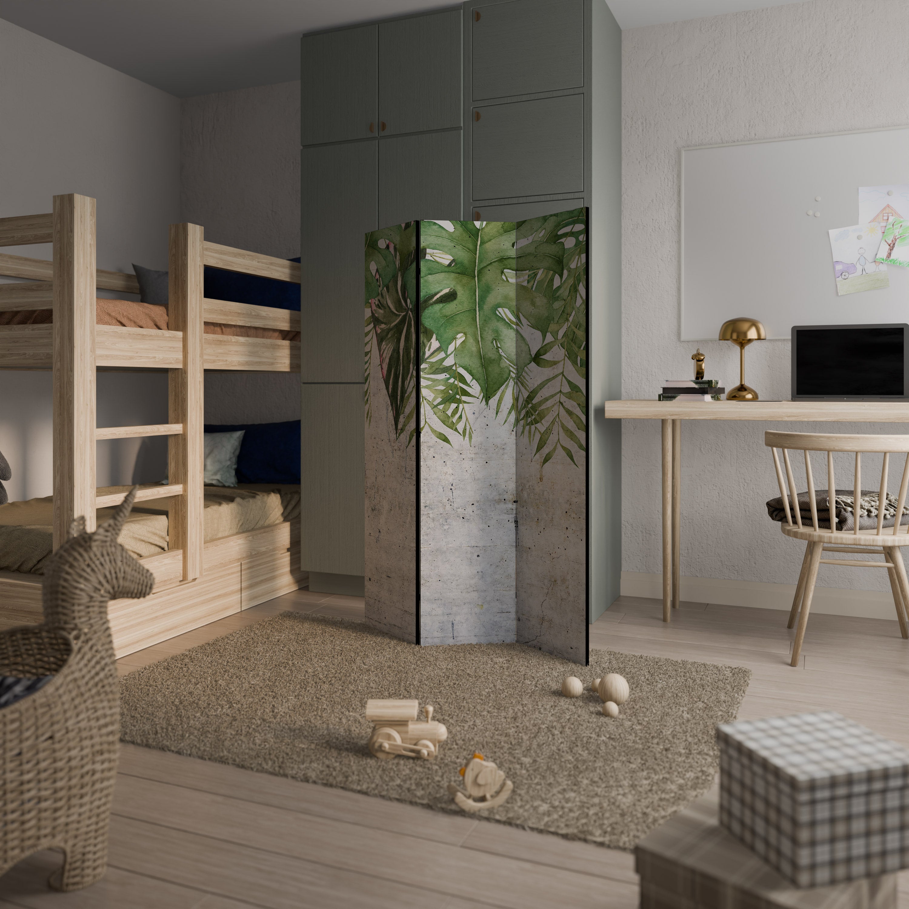 URBAN TROPICS 3dílný paraván