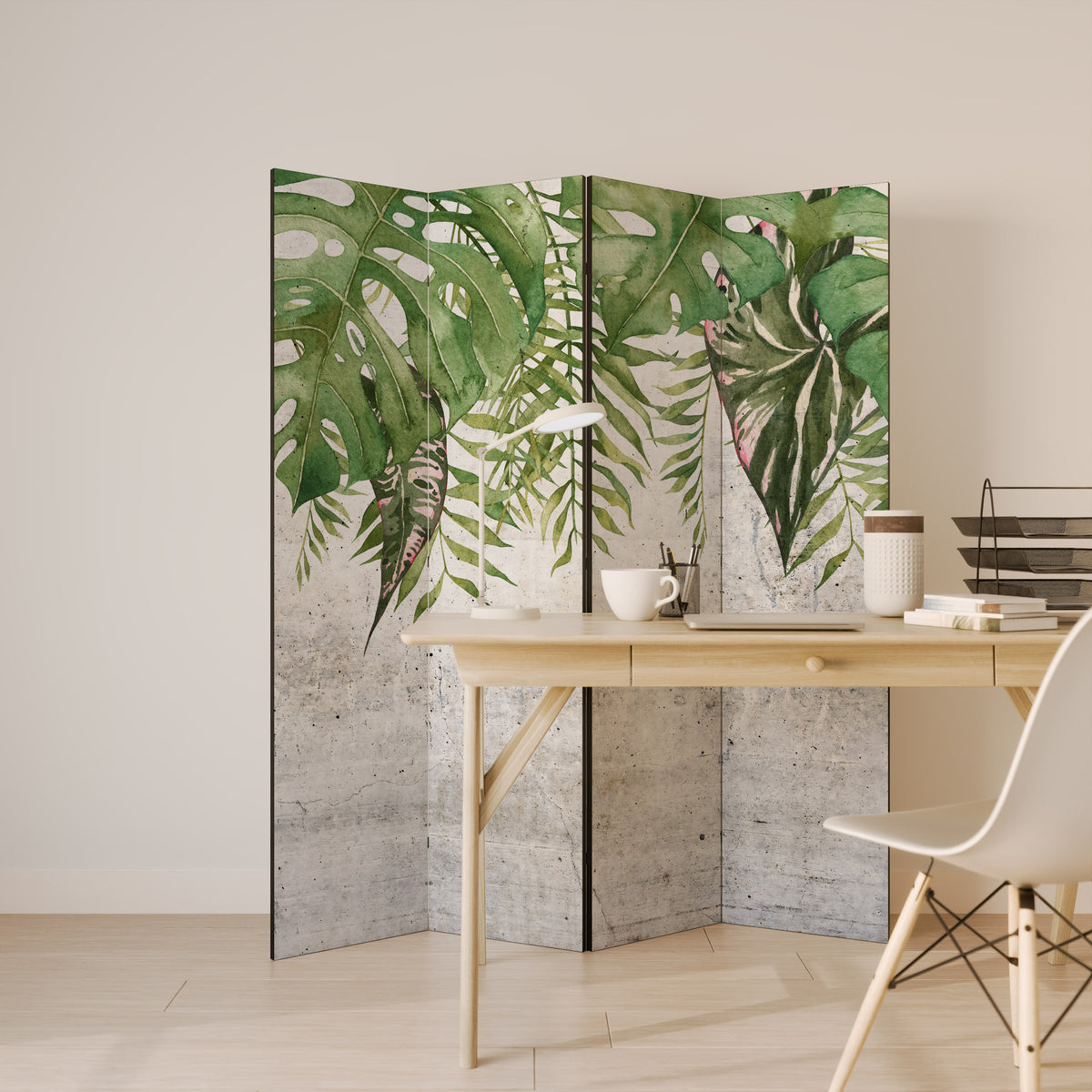 URBAN TROPICS 4dílný paraván