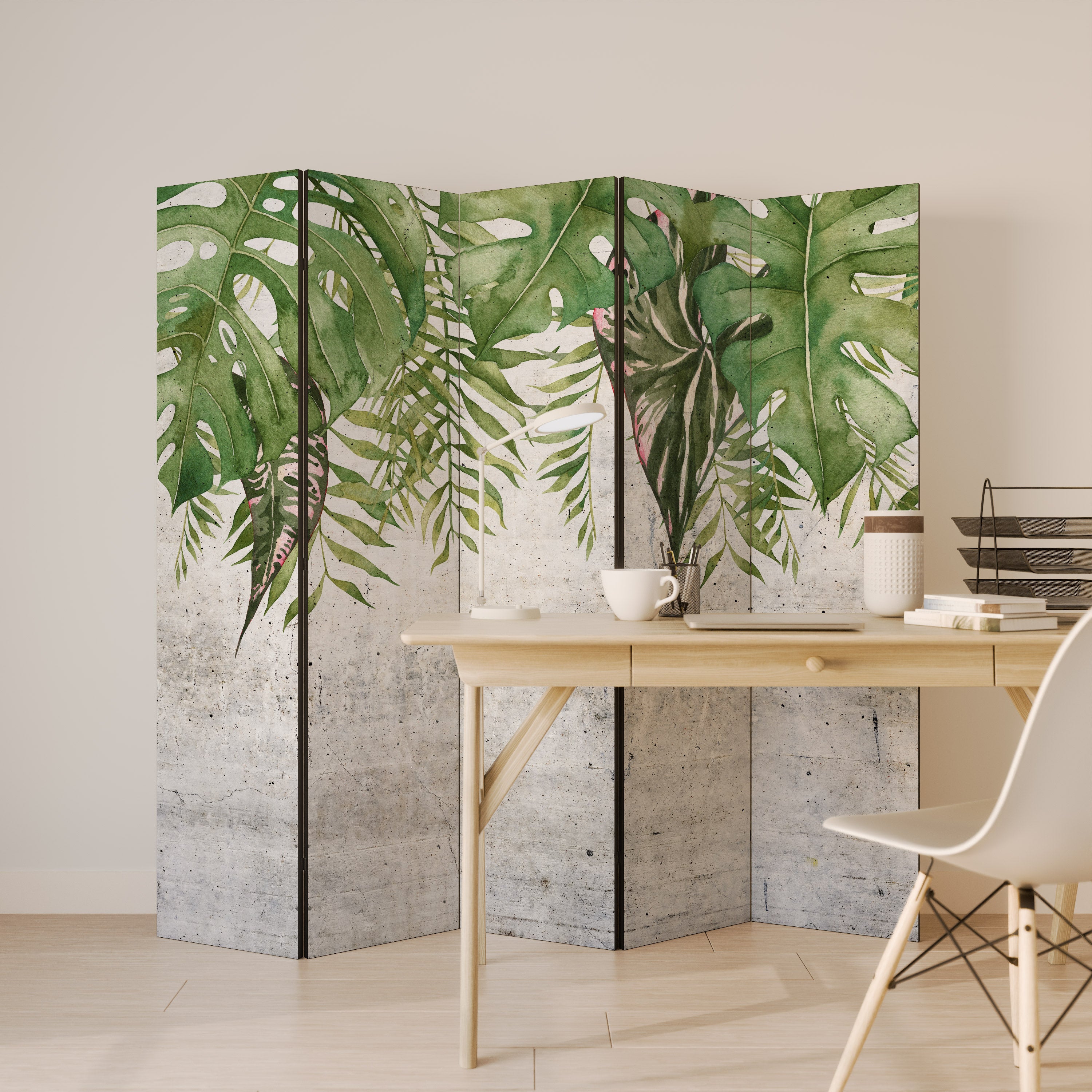 URBAN TROPICS 5dílný paraván