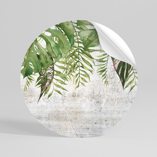 URBAN TROPICS Kulatá samolepka