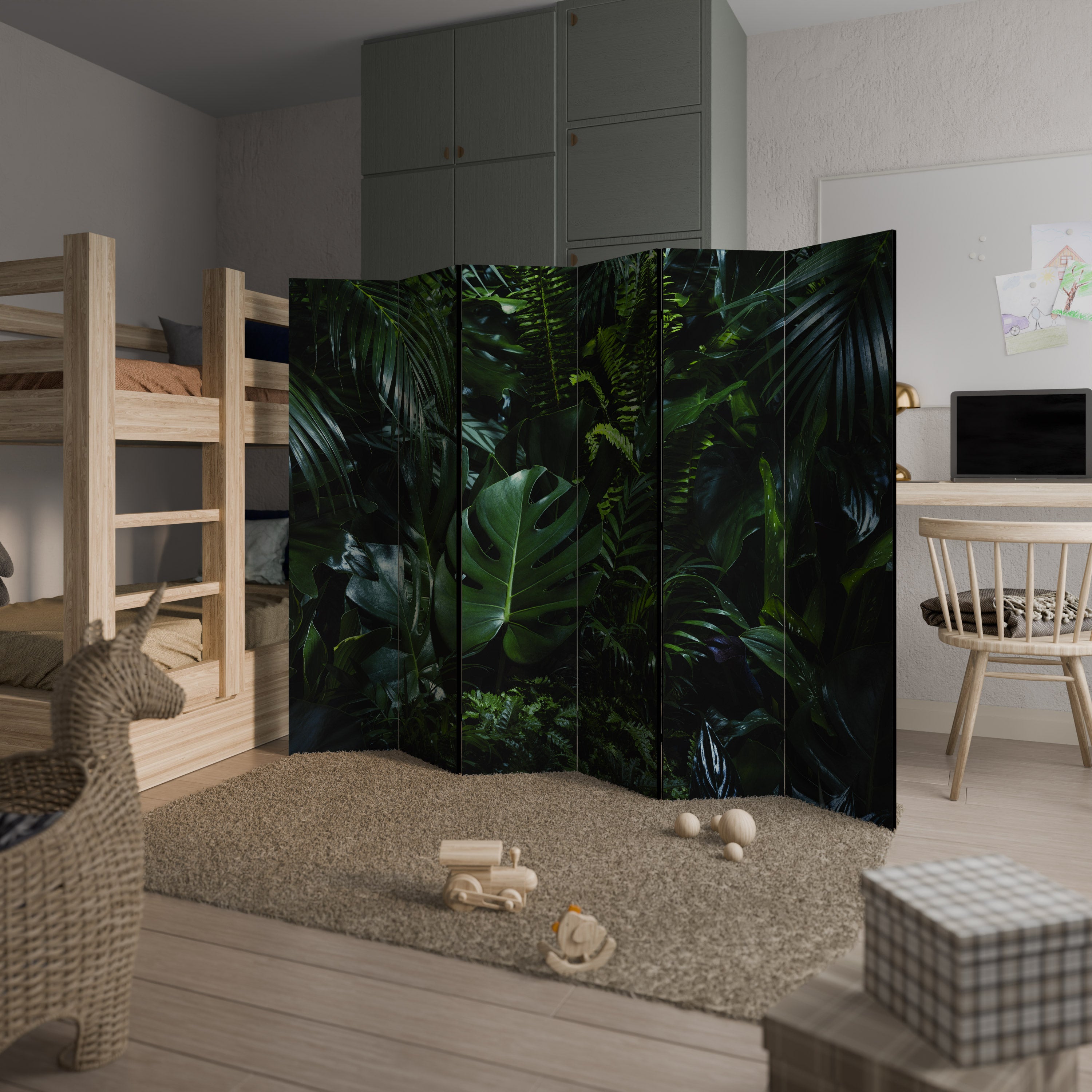 NATURE'S CLANDESTINE REVERIE 6-Panel Room Divider