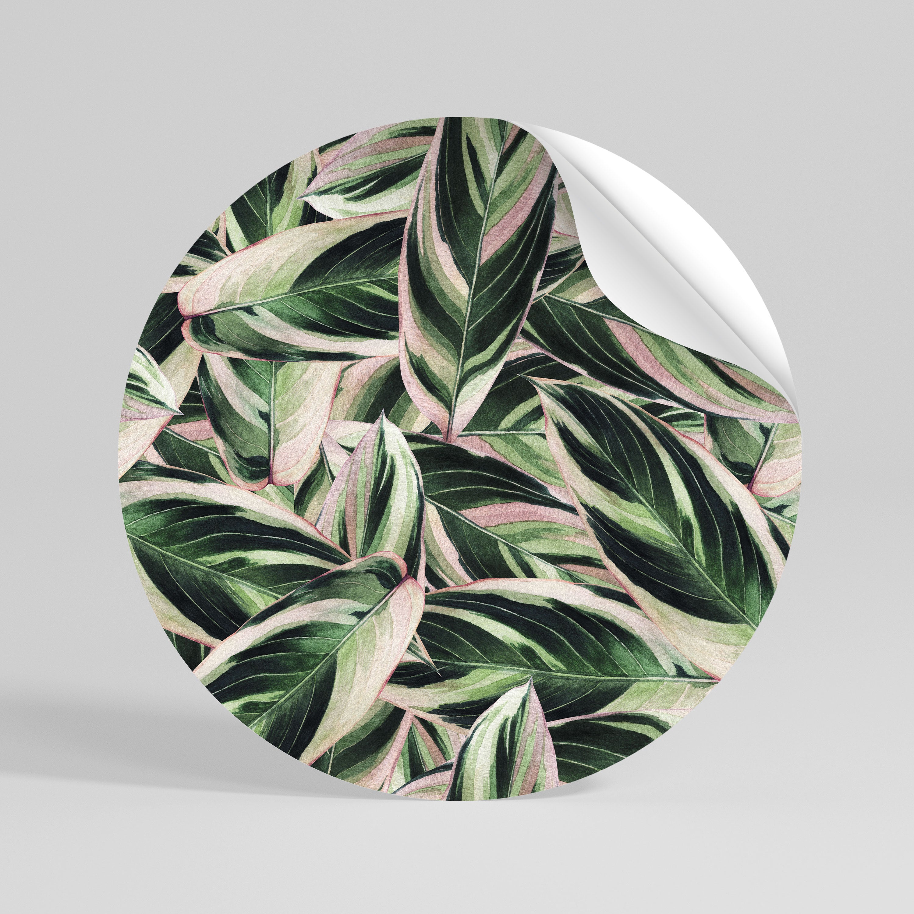 EERIE STROMANTHE Peel and Stick Round Sticker