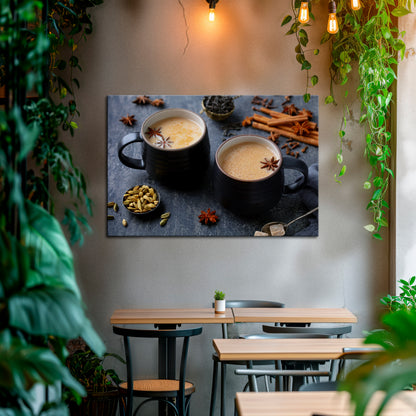 WARMTH IN A CUP Horizontal Canvas Print
