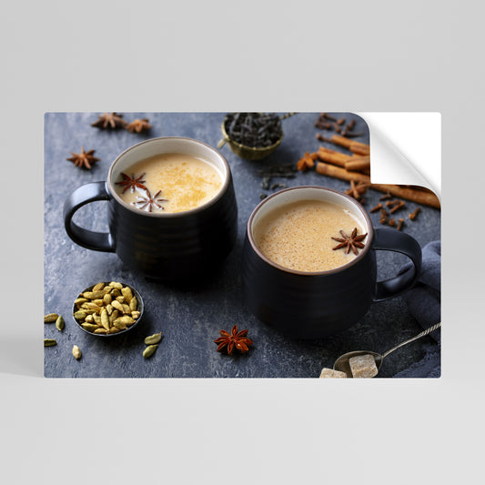 WARMTH IN A CUP Vodorovný samolepicí plakát