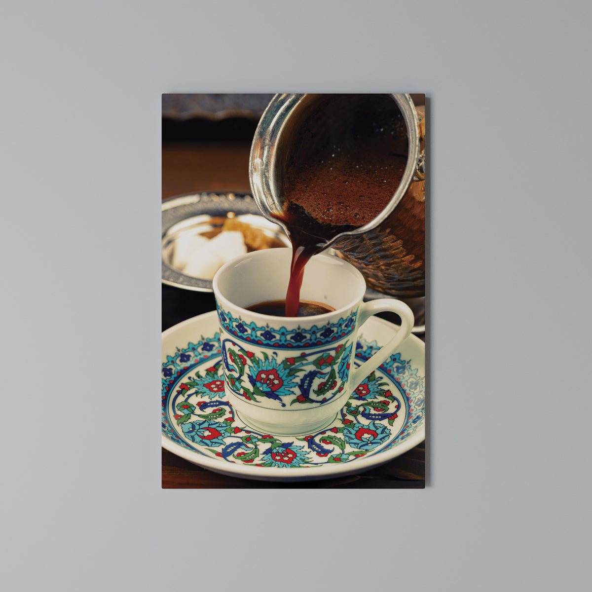 TRADITION IN A CUP Vertical Canvas Print