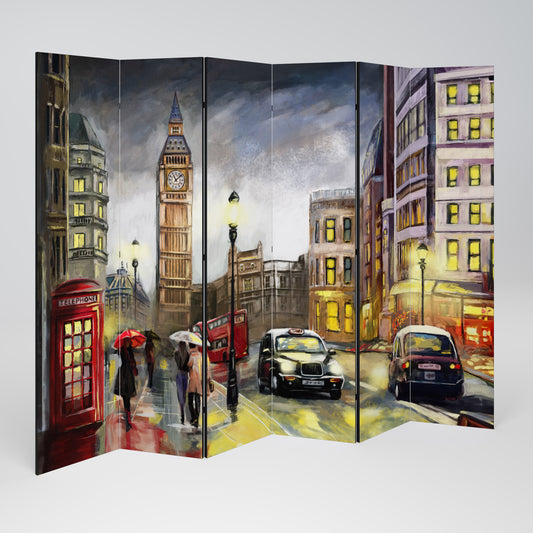 LONDON'S TIMELESS VIBES 6dílný paraván