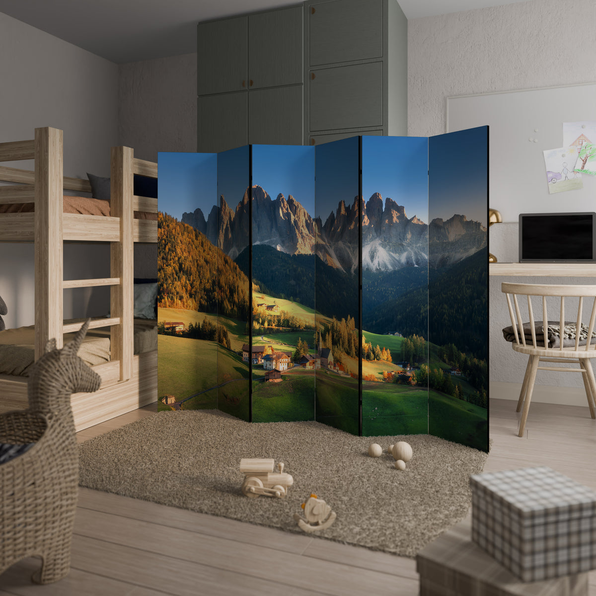 MOUNTAIN DREAMSCAPE 6dílný paraván