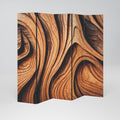 WOODEN WAVES UNFOLDED 5-Panel Room Divider
