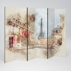 PARISIAN DAYDREAM 6dílný paraván
