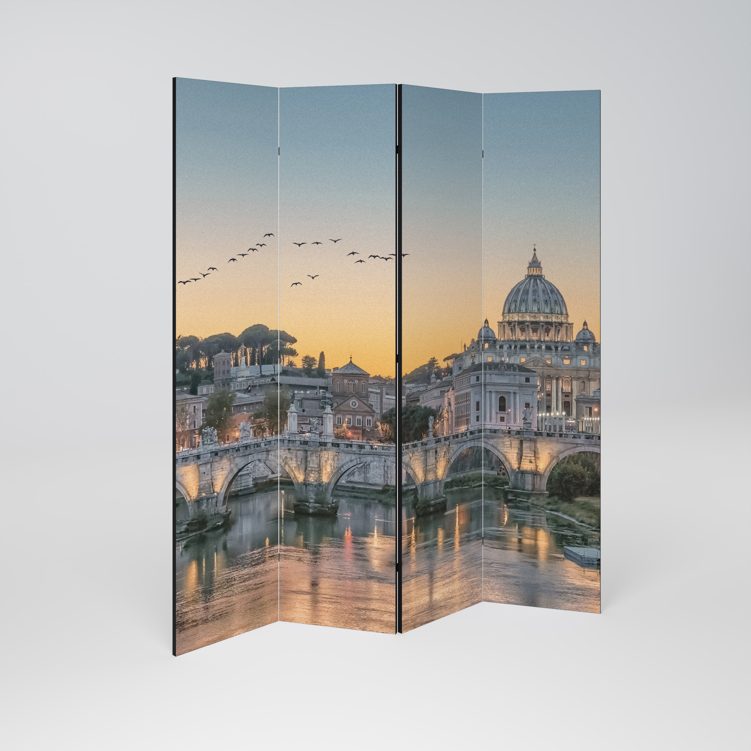 REFLECTIONS OF ROME 4dílný paraván