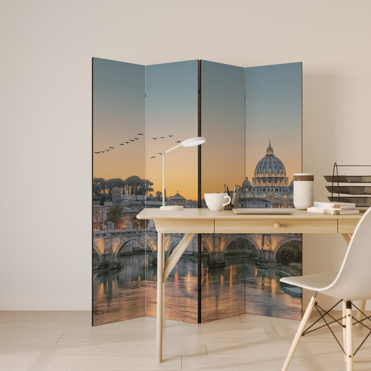 REFLECTIONS OF ROME 4dílný paraván