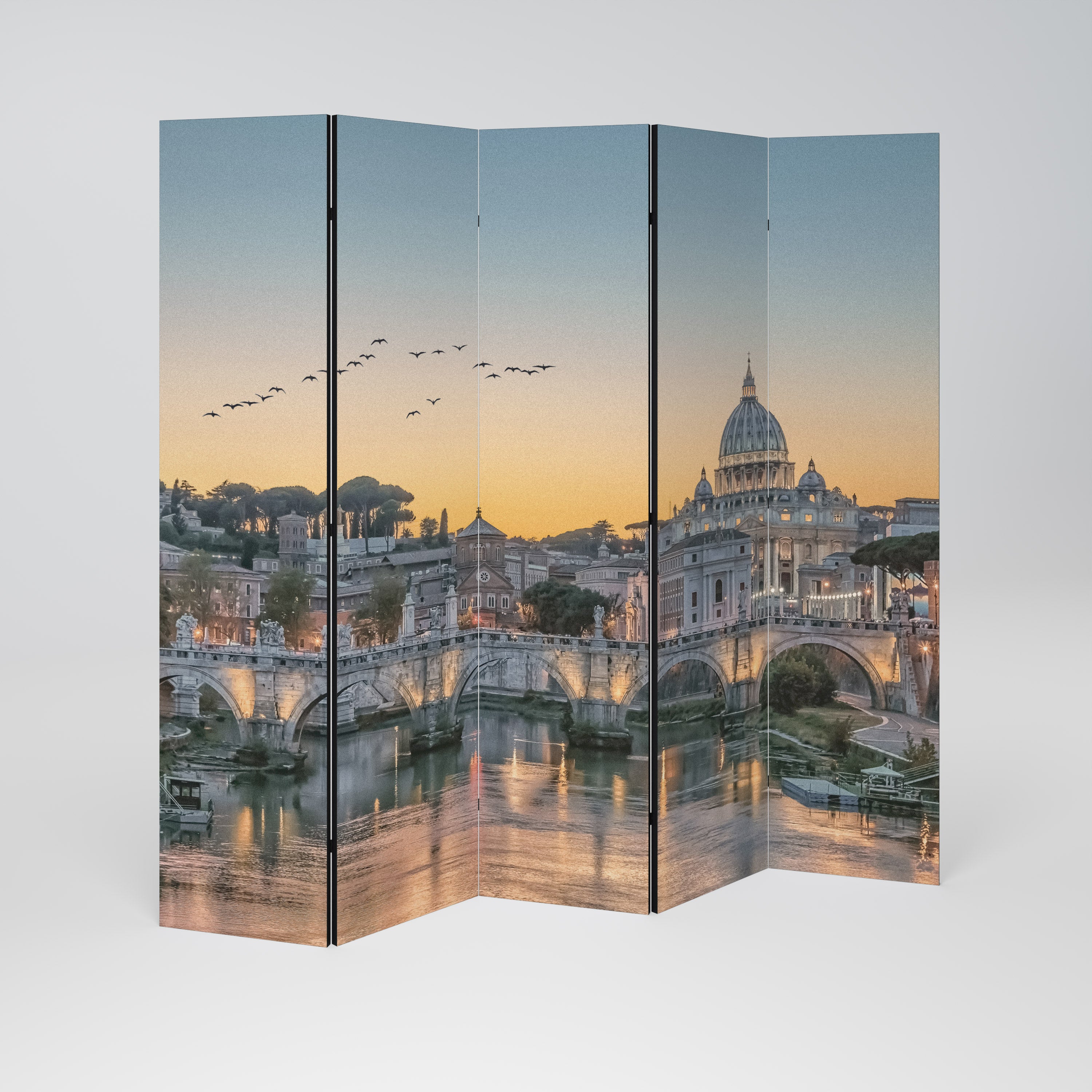 REFLECTIONS OF ROME 5dílný paraván