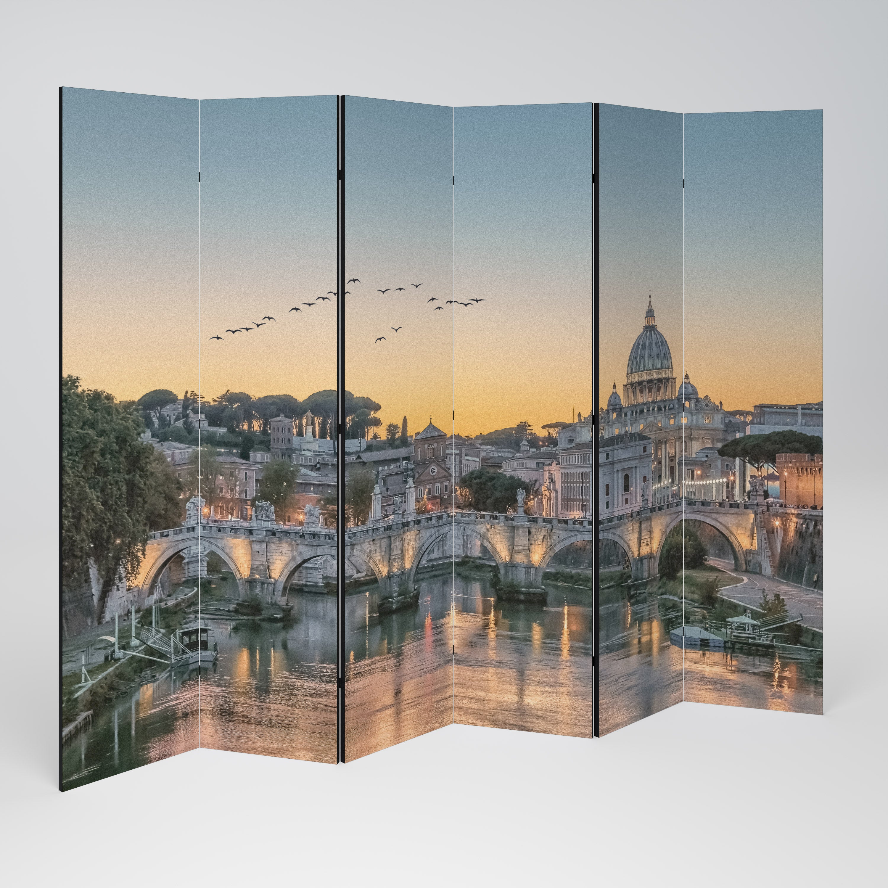 REFLECTIONS OF ROME 6dílný paraván