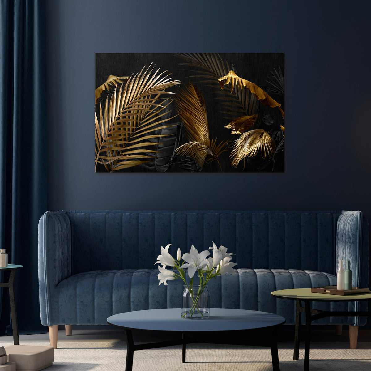 ELEGANCE IN DARKNESS Horizontal Canvas Print