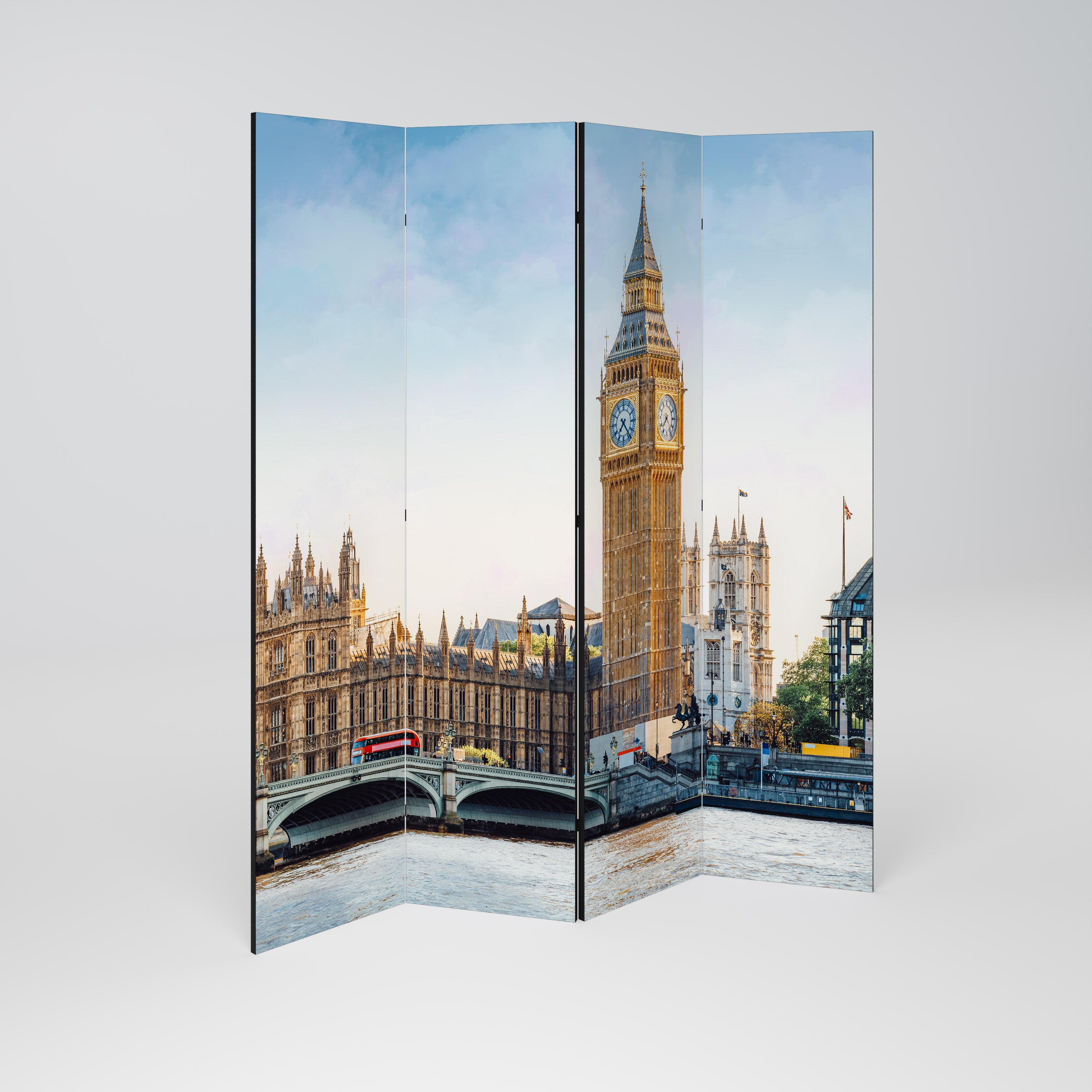 TIMELESS LONDON ELEGANCE 4dílný paraván