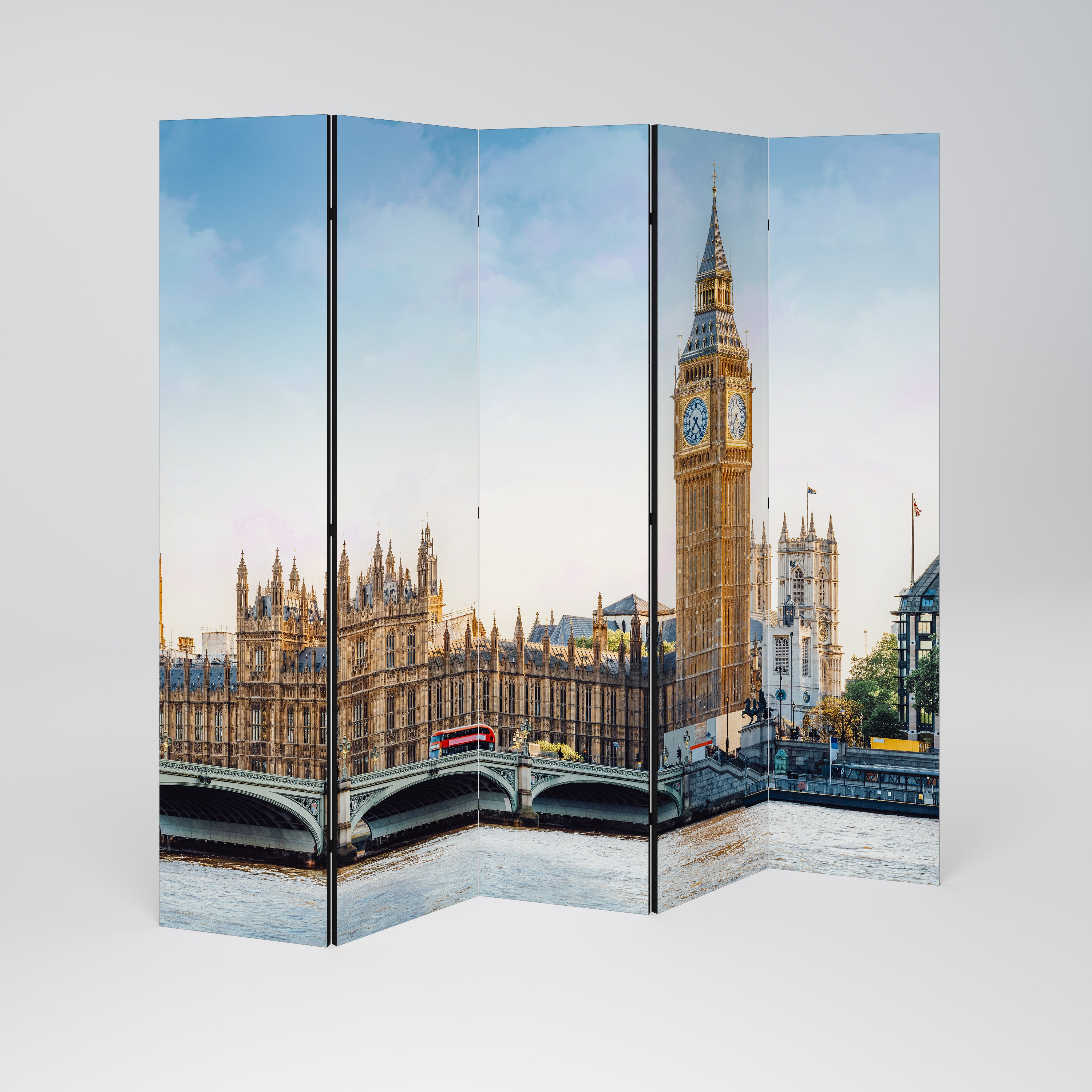 TIMELESS LONDON ELEGANCE 5dílný paraván