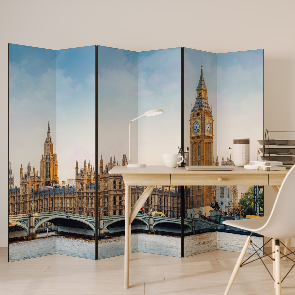 TIMELESS LONDON ELEGANCE 6dílný paraván
