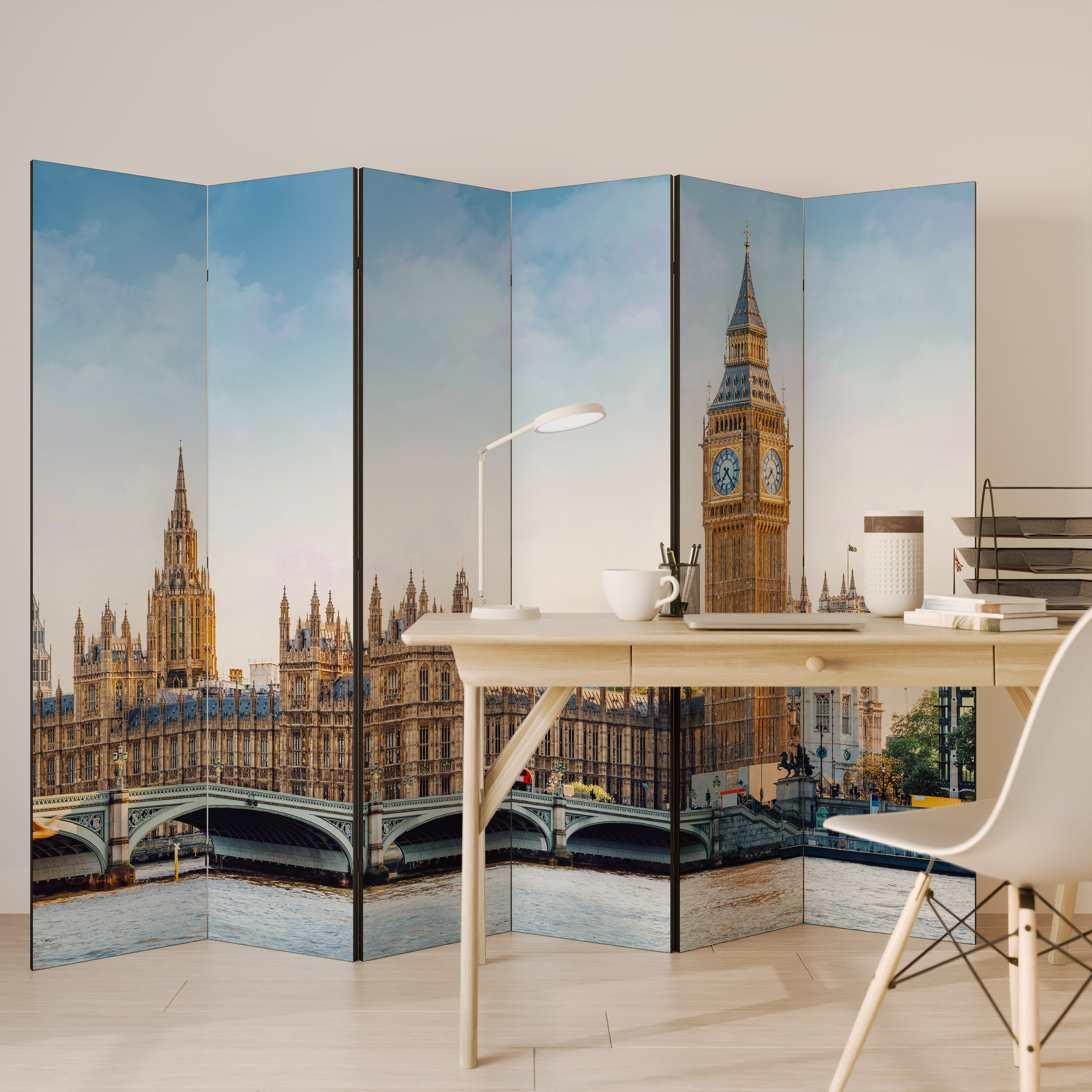 TIMELESS LONDON ELEGANCE 6dílný paraván