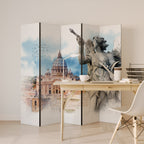 MYSTICAL CITYSCAPE RELIC 5dílný paraván