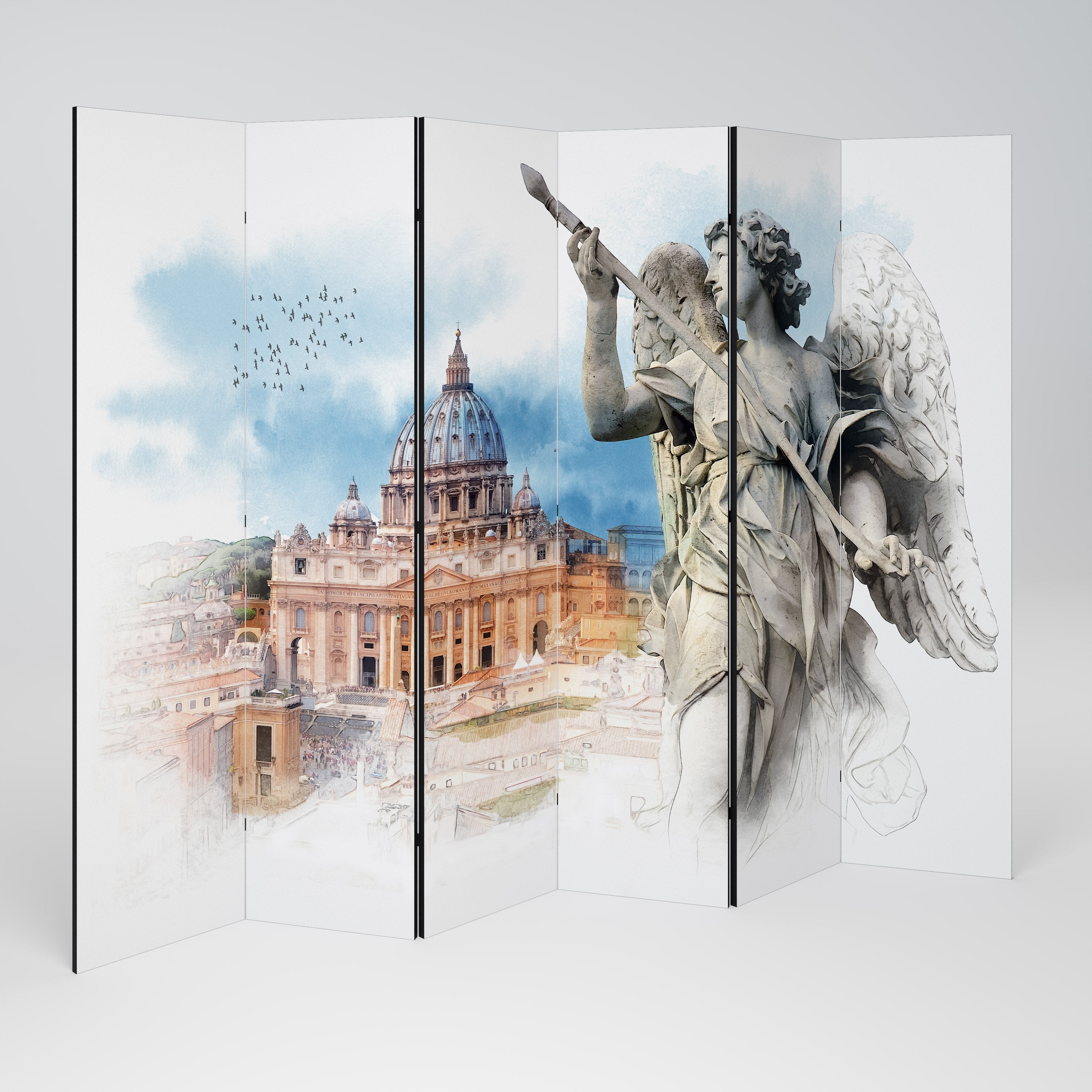 MYSTICAL CITYSCAPE RELIC 6dílný paraván