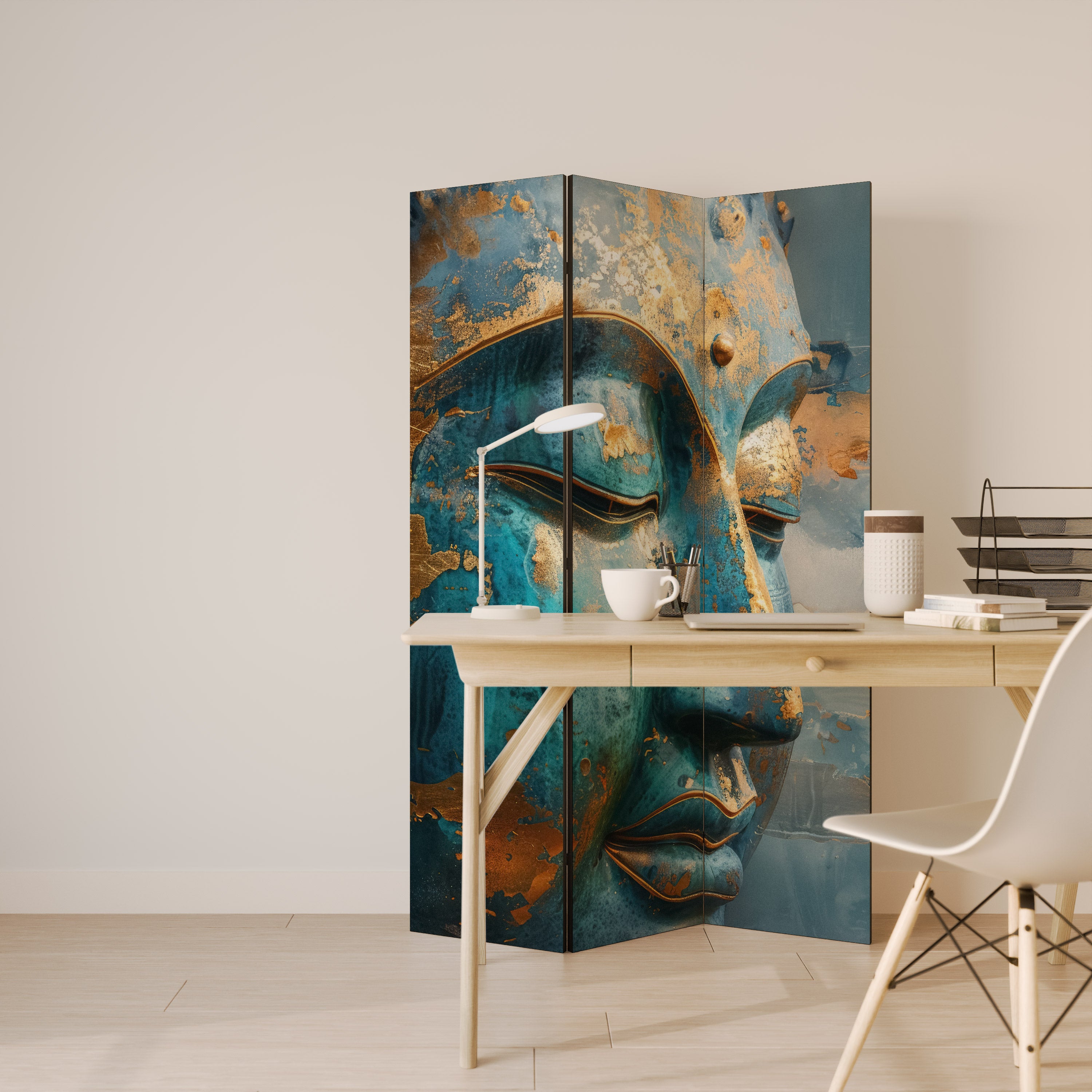 ENIGMATIC STILLNESS 3-Panel Room Divider