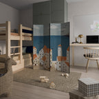 COASTLAND VILLAGE 4dílný paraván