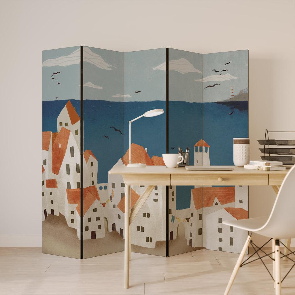 COASTLAND VILLAGE 5dílný paraván