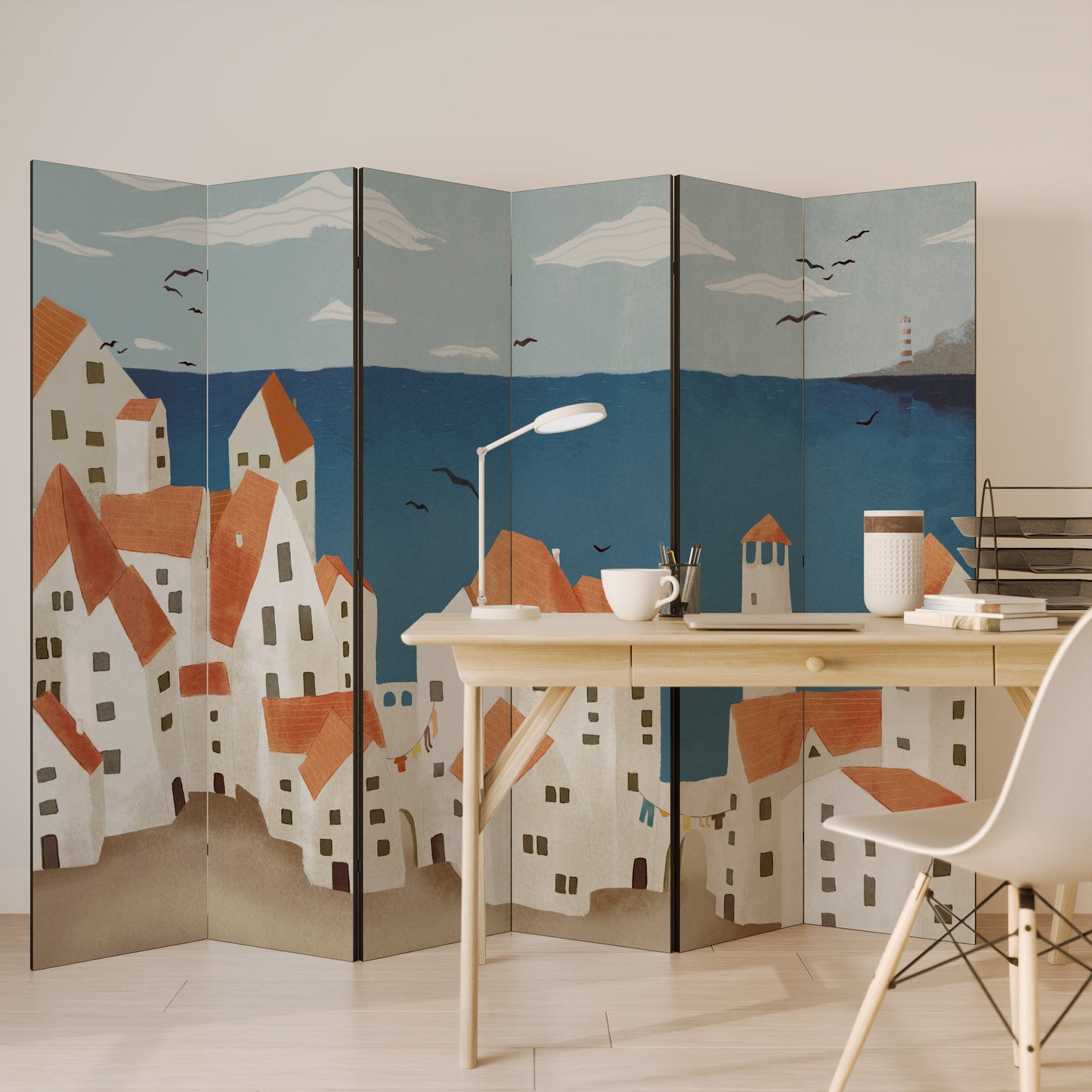 COASTLAND VILLAGE 6dílný paraván