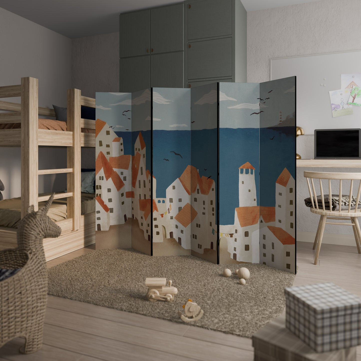 COASTLAND VILLAGE 6dílný paraván