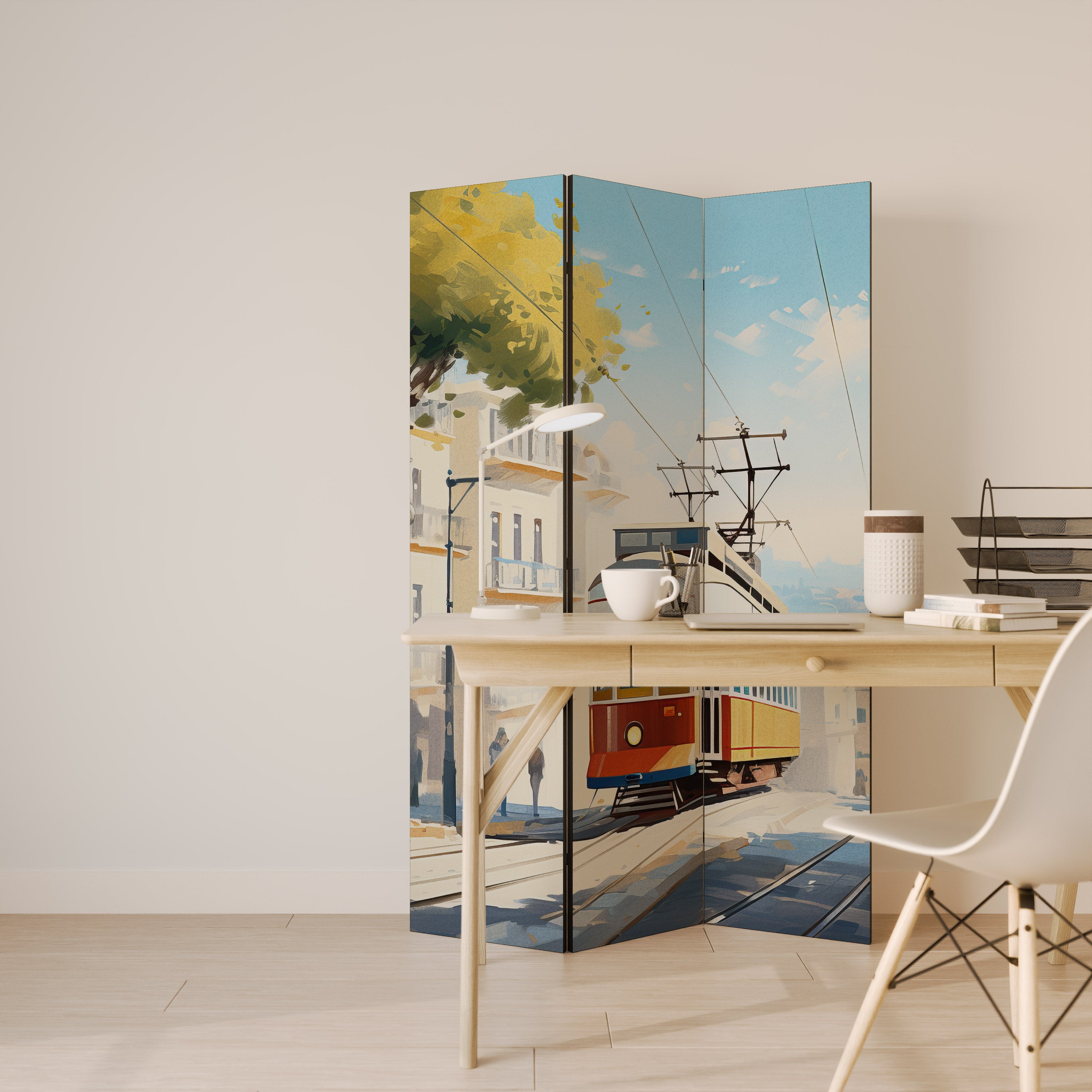 TRAMWAY DREAMSCAPE 3-Panel Room Divider