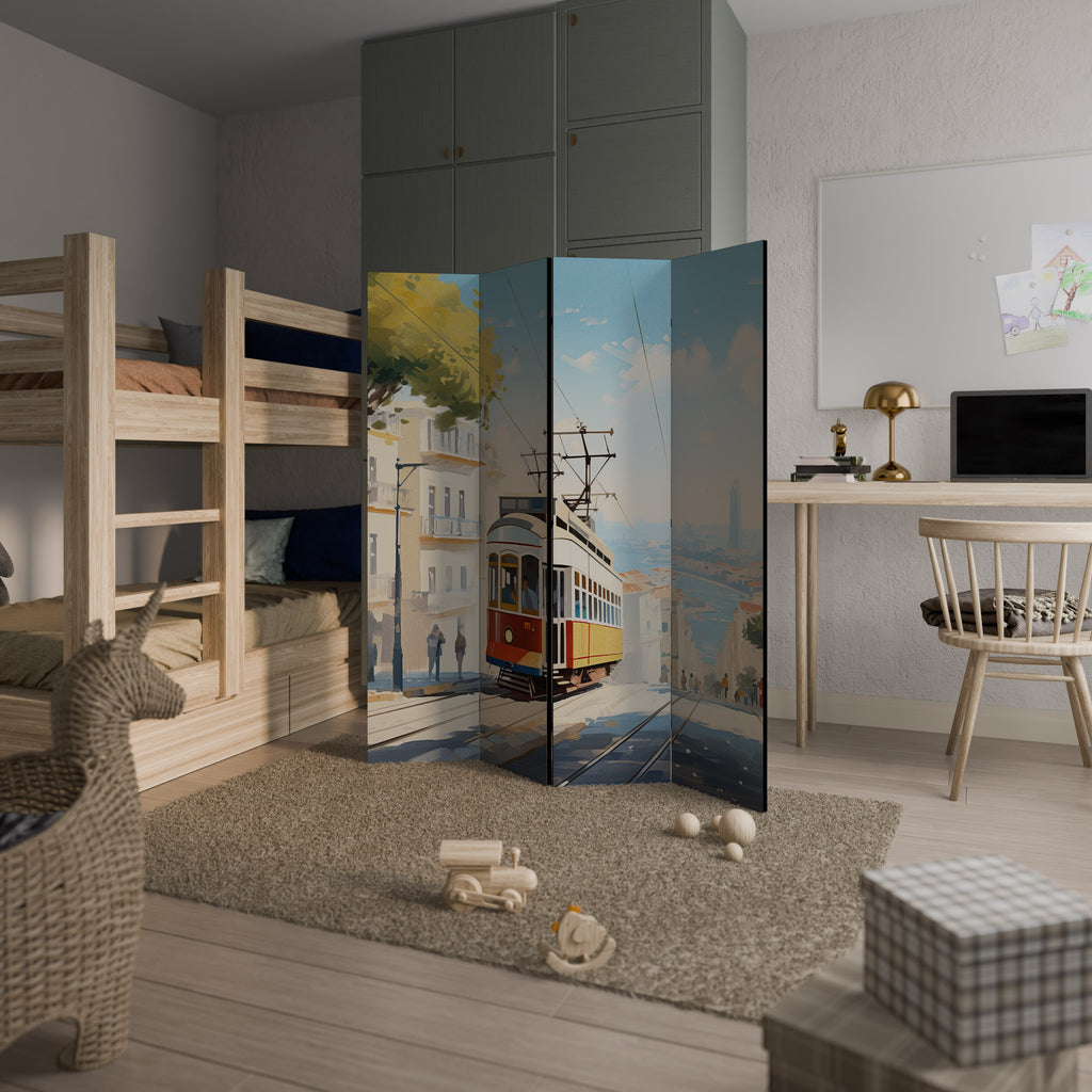 TRAMWAY DREAMSCAPE 4dílný paraván