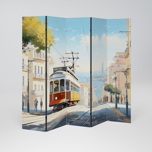 TRAMWAY DREAMSCAPE 5dílný paraván