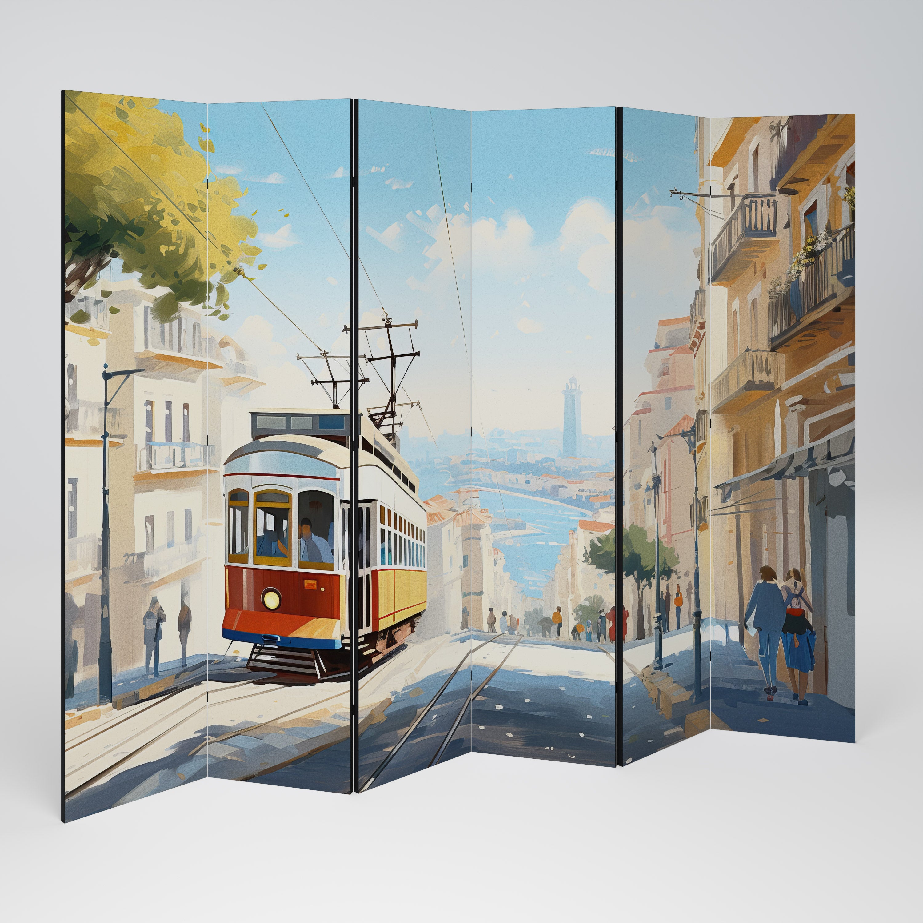 TRAMWAY DREAMSCAPE 6dílný paraván
